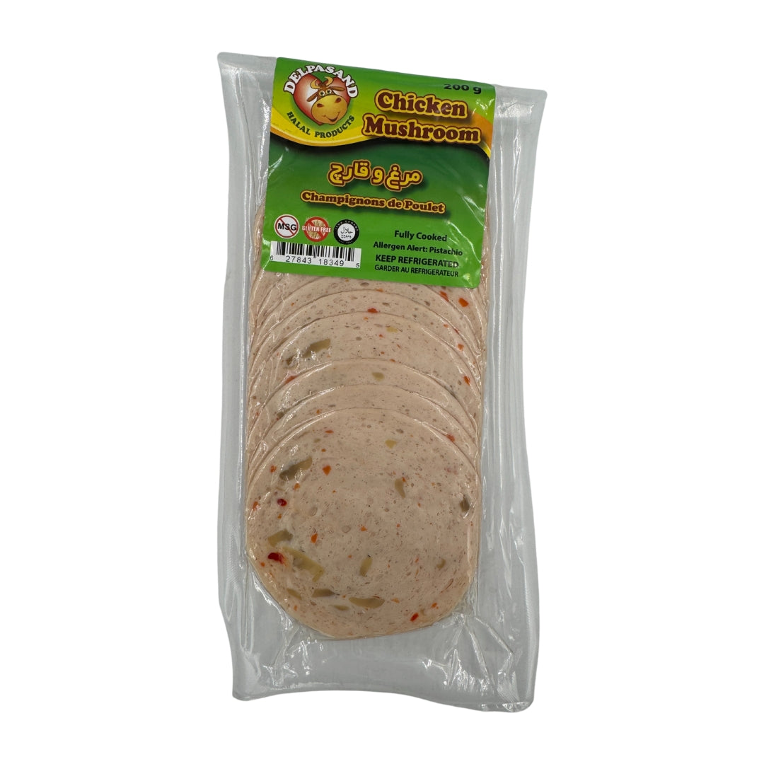 Delpasand | Chicken Mushroom Jambon Sliced (200 gr)